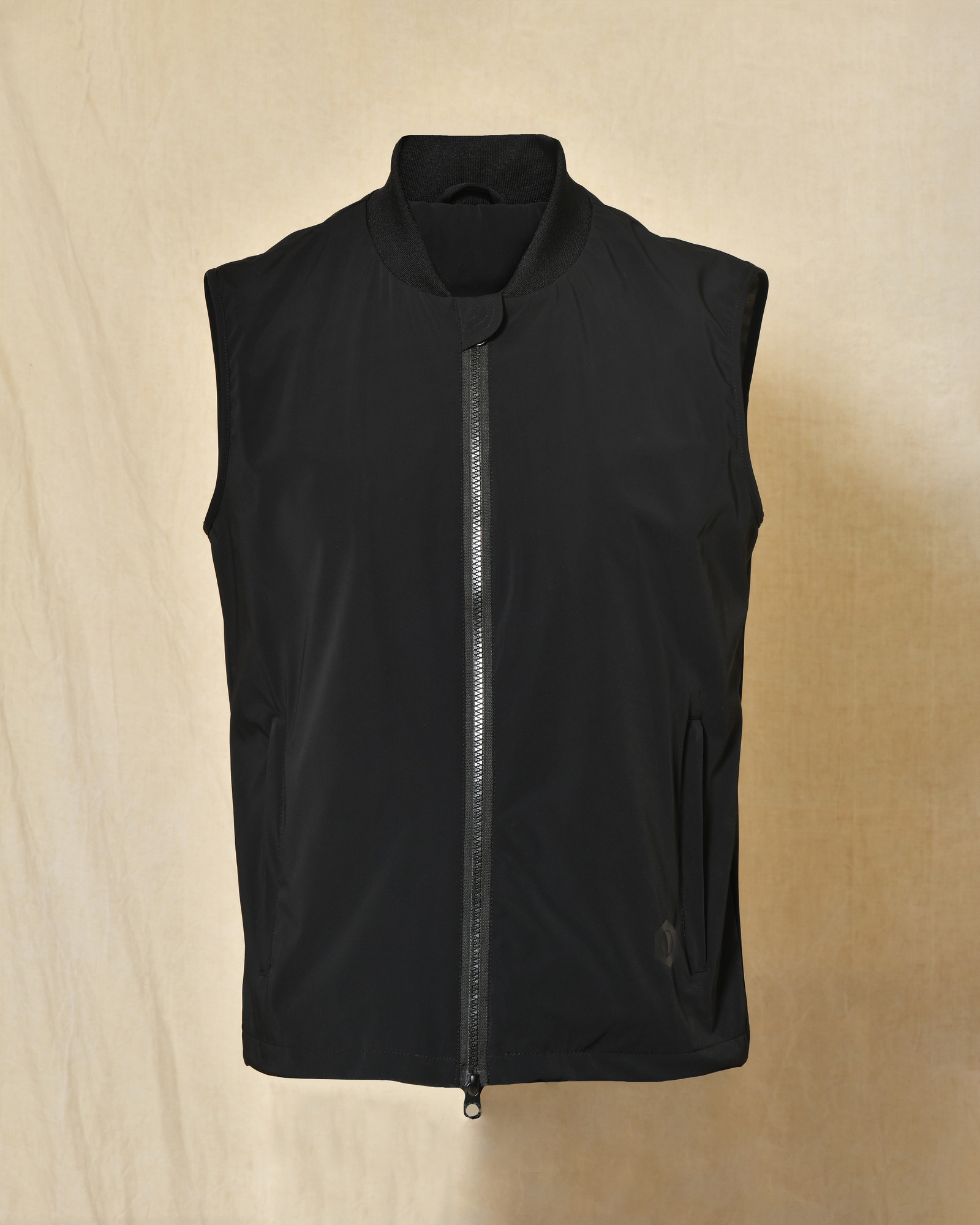 Veste coupe vent noir sans manche Over-D