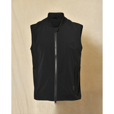 Veste coupe vent noir sans manche Over-D