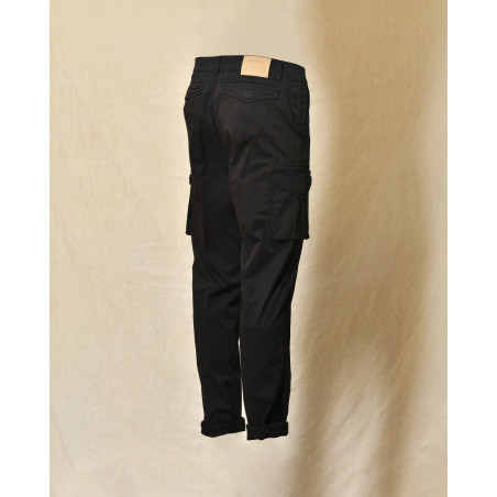 Pantalon cargo noir Over-D