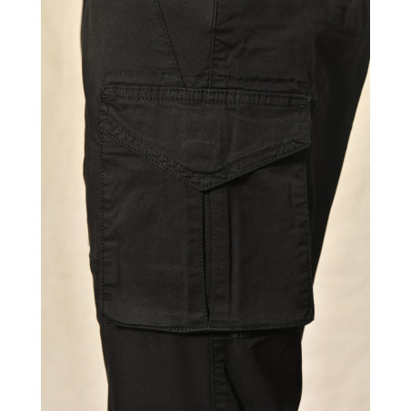 Pantalon cargo noir Over-D