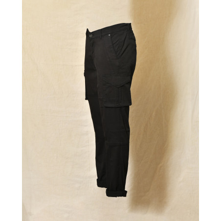 Pantalon cargo noir Over-D