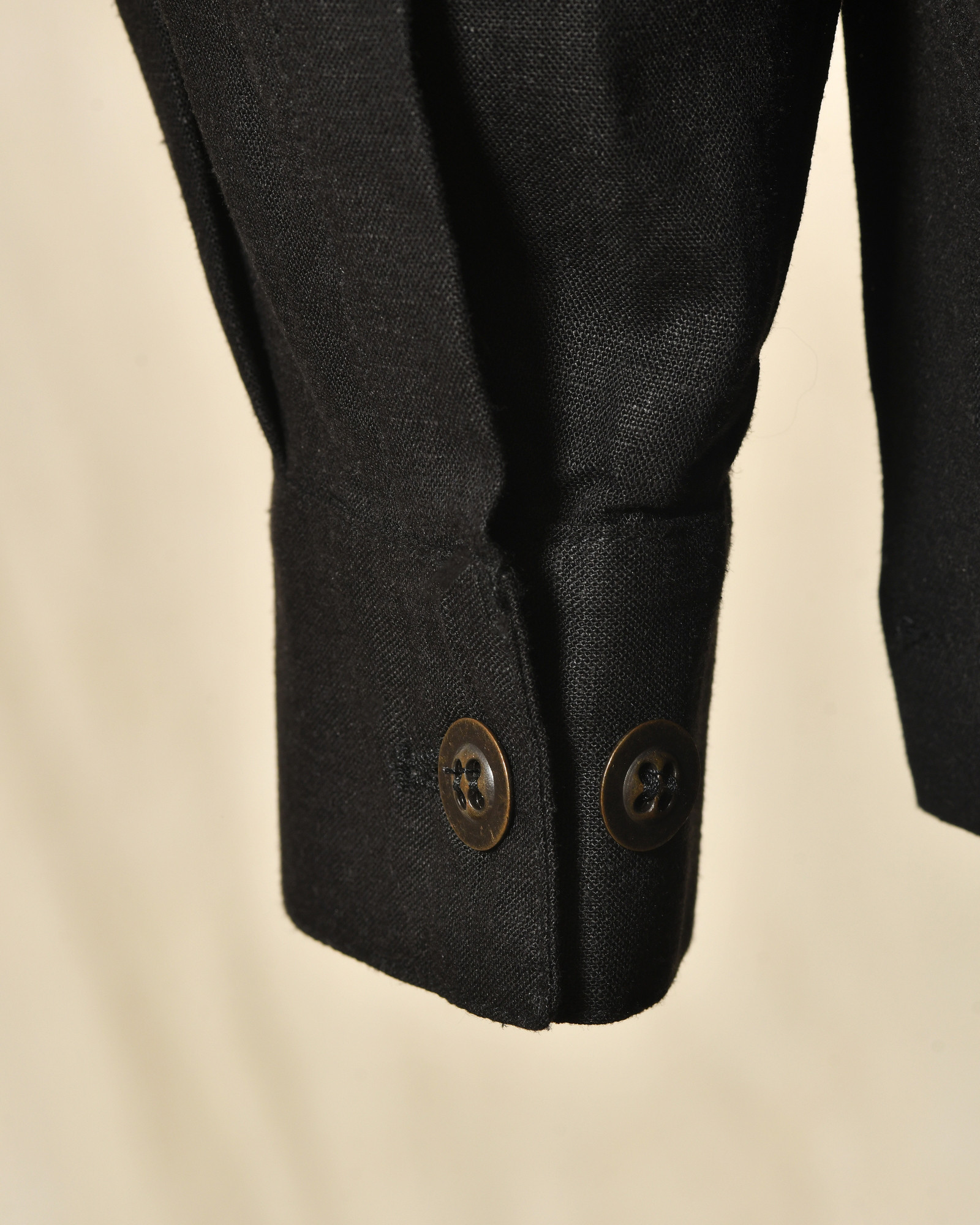 Veste légère en lin noir Over-D