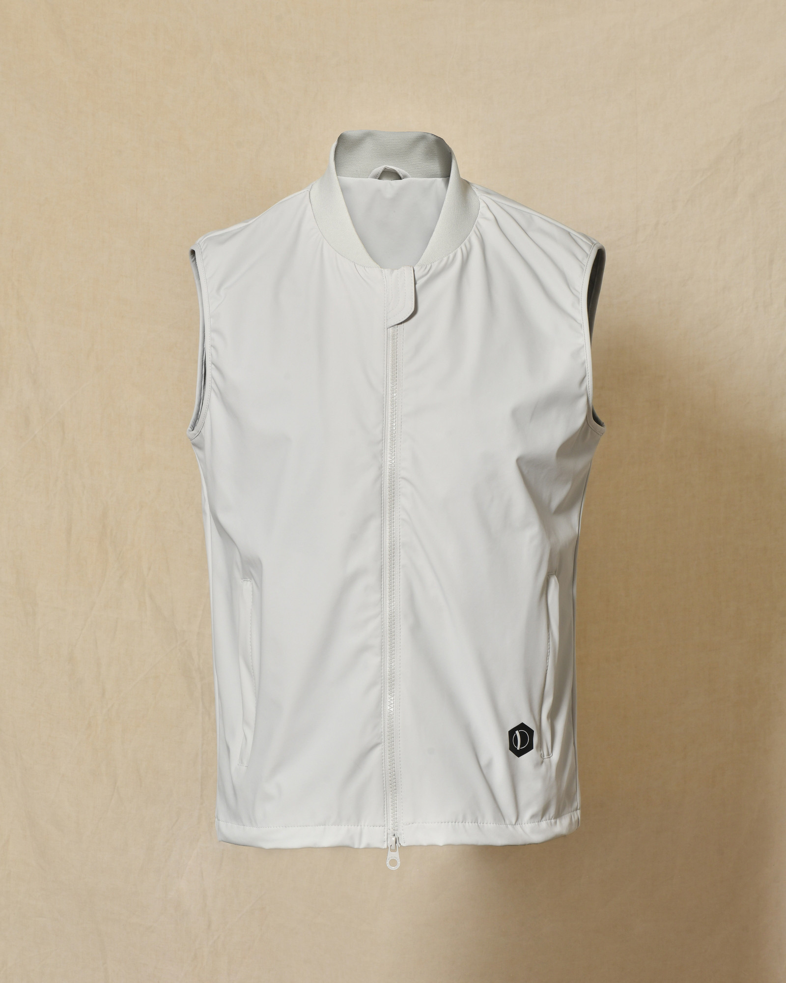 Veste coupe vent grise sans manche Over-D
