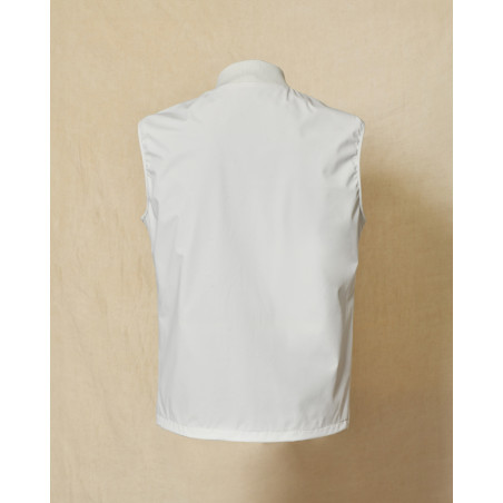 Veste coupe vent grise sans manche Over-D