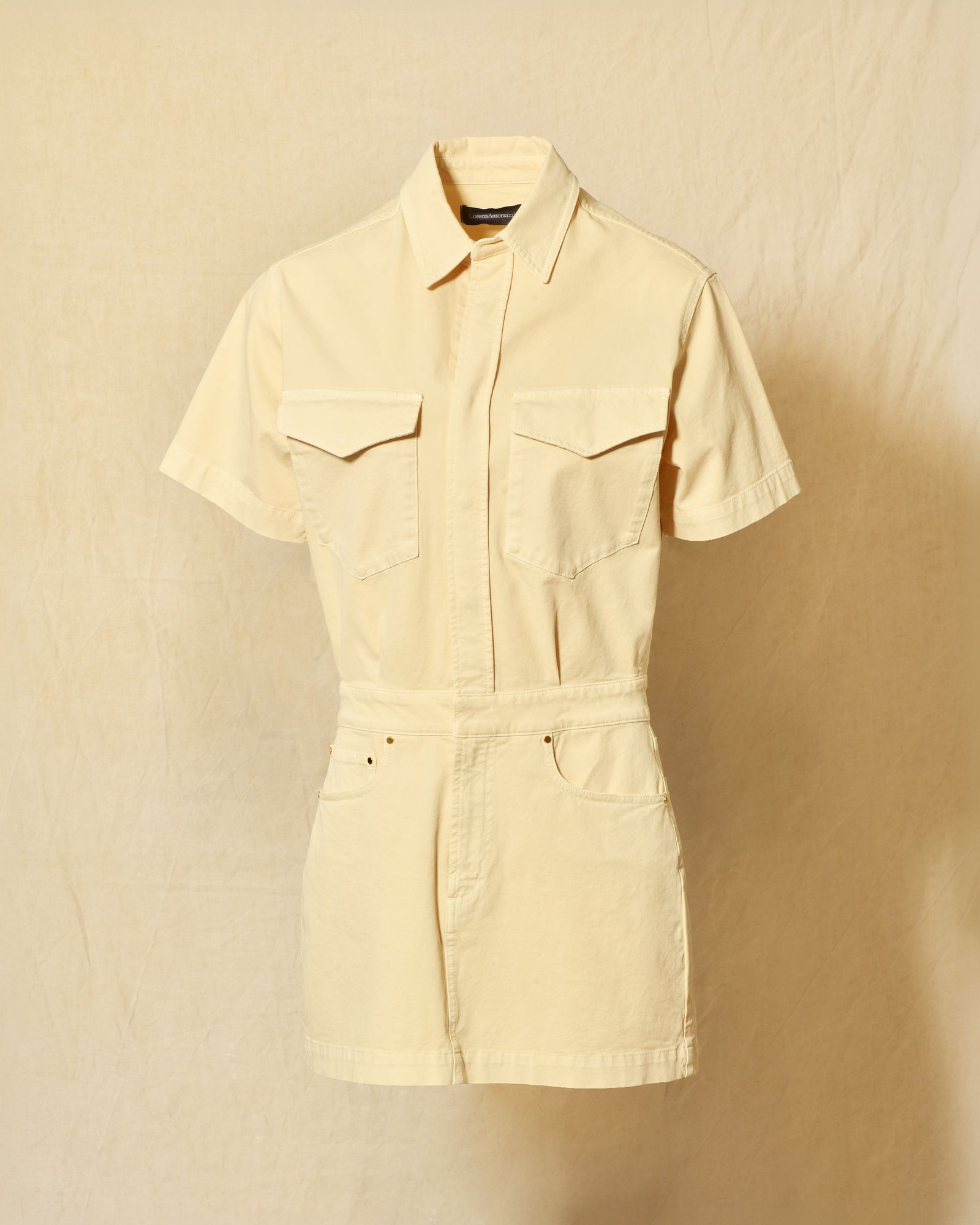 Robe en jean beige Lorena Antoniazzi