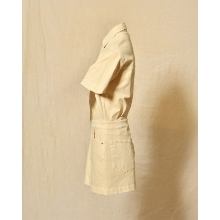 Robe en jean beige Lorena Antoniazzi