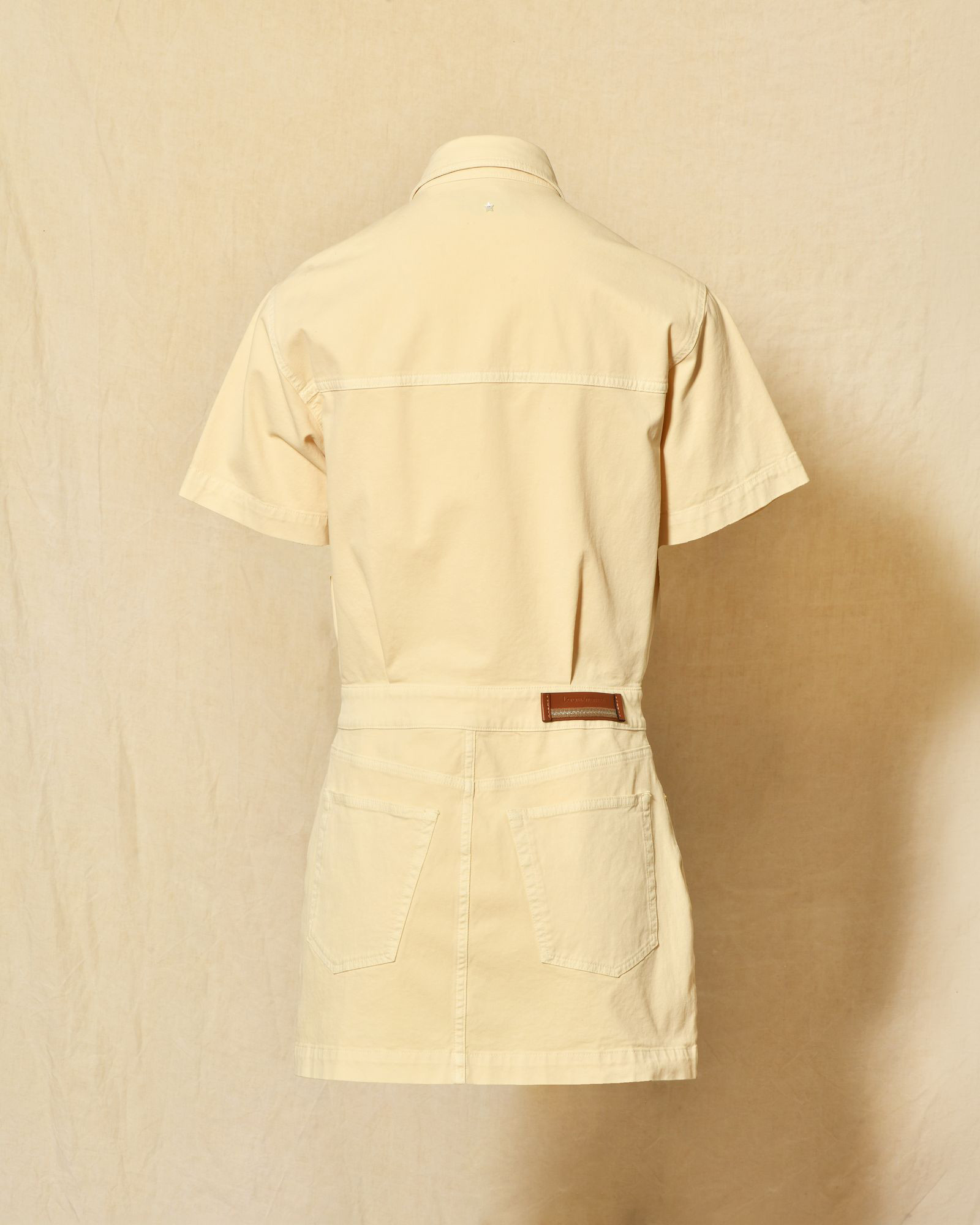 Robe en jean beige Lorena Antoniazzi