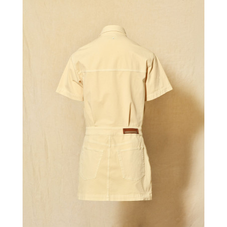 Robe en jean beige Lorena Antoniazzi