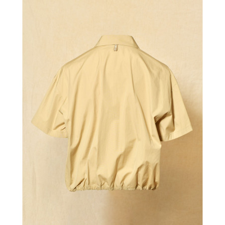 Chemise beige à taille resserrée Lorena Antoniazzi