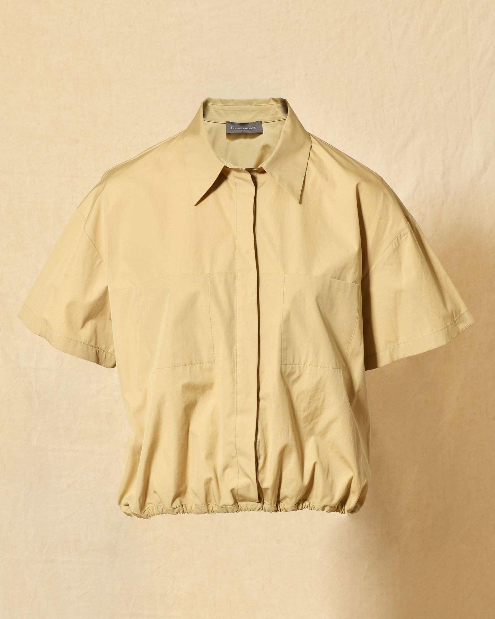 Chemise beige à taille resserrée Lorena Antoniazzi