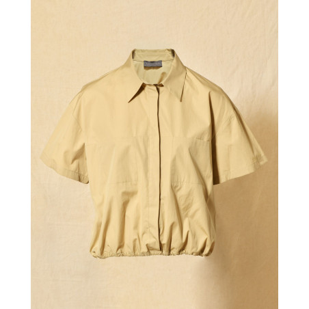 Chemise beige à taille resserrée Lorena Antoniazzi