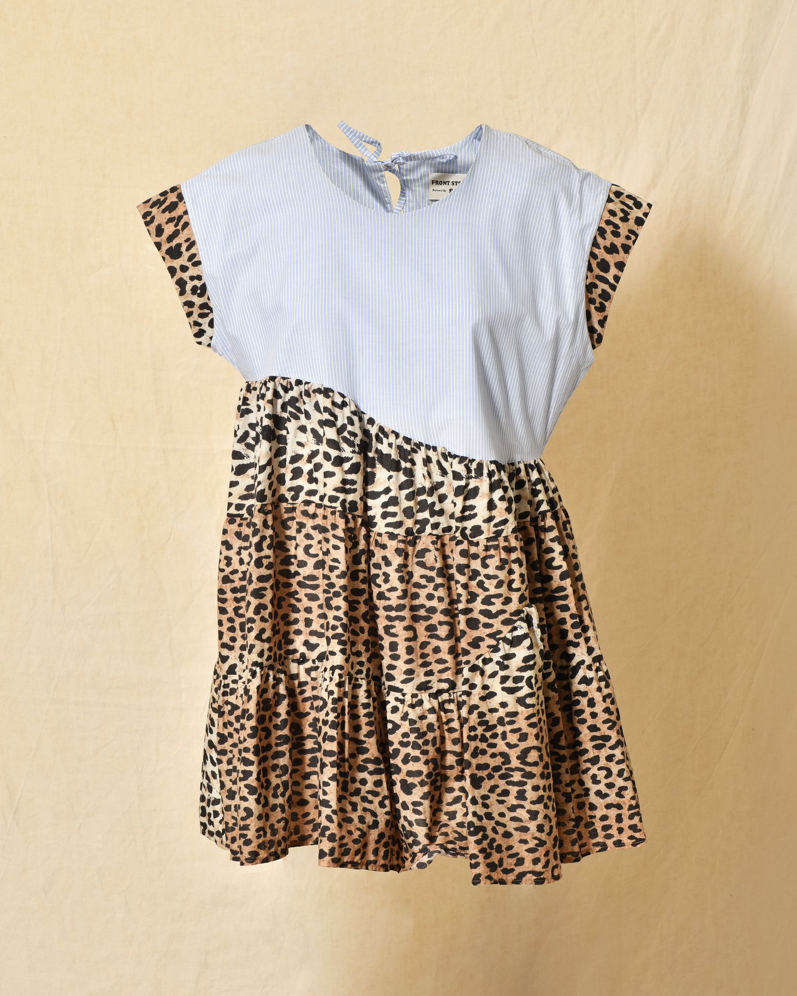 Robe à rayures et motifs léopard Front Street