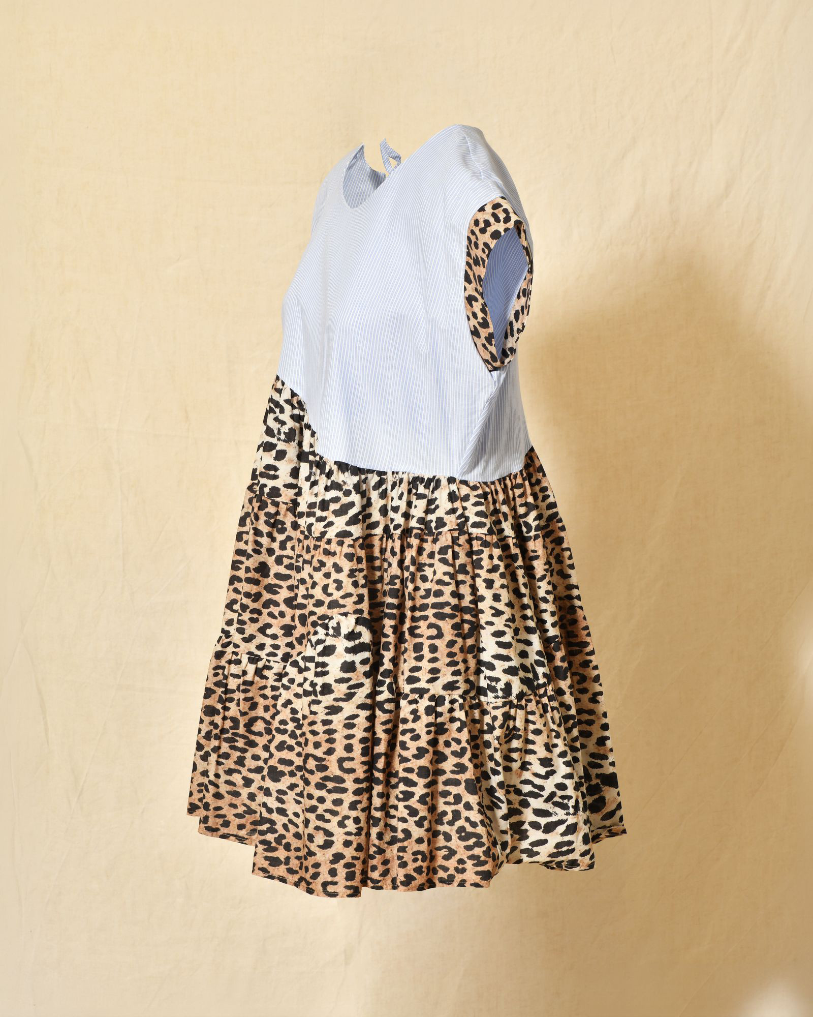 Robe à rayures et motifs léopard Front Street