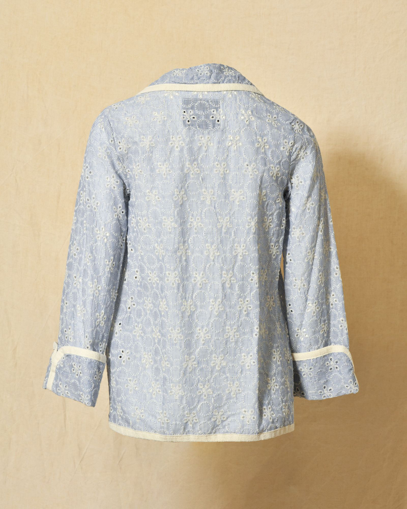 Veste à rayures et broderies fleuries Front Street