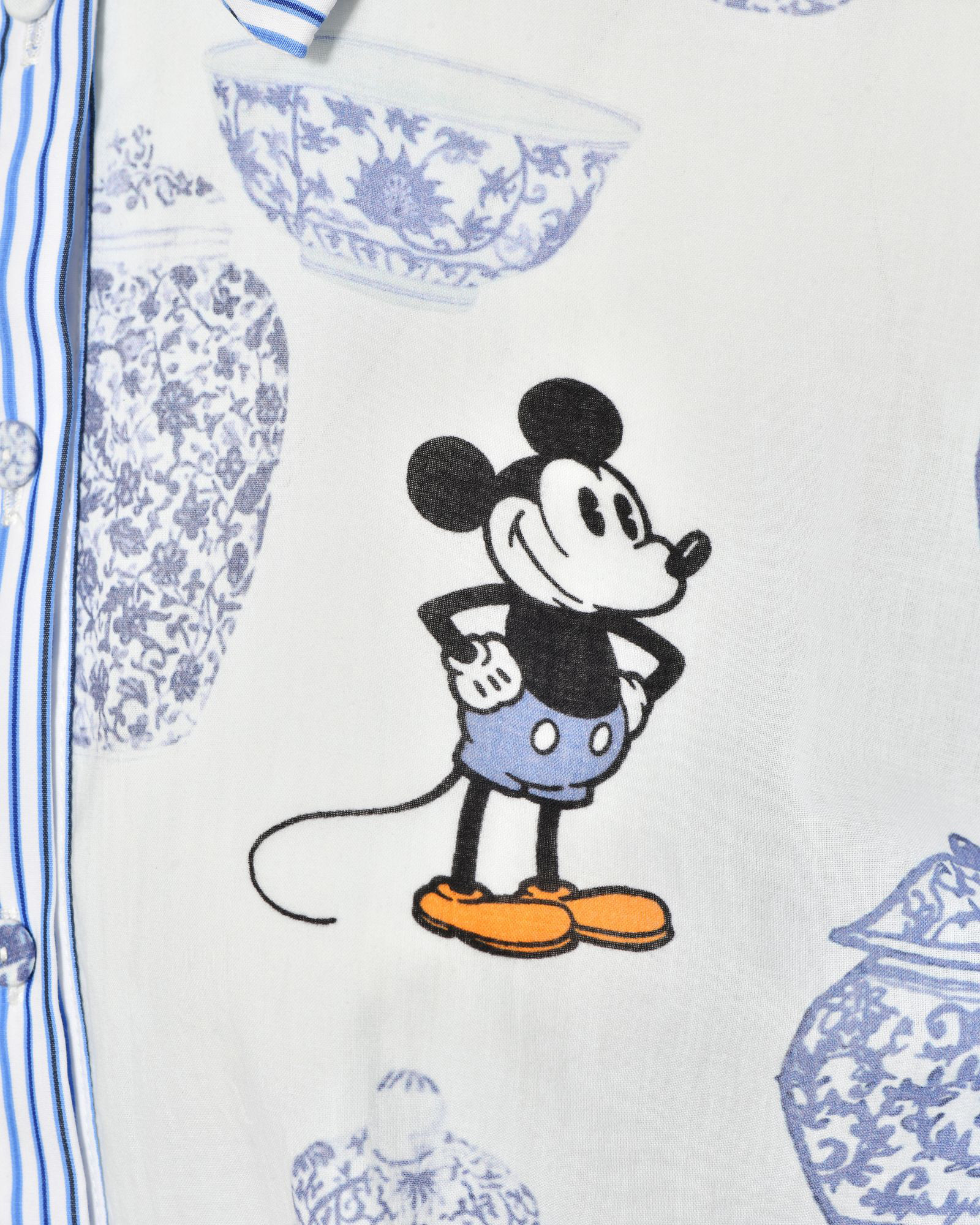 Chemise à imprimé bleu Mickey Front Street