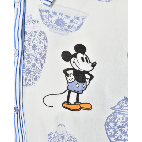 Chemise à imprimé bleu Mickey Front Street