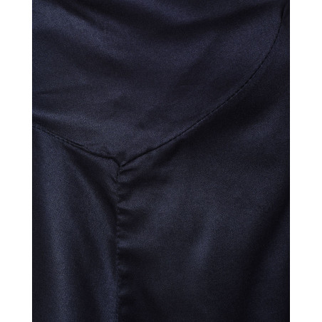 Débardeur en satin fluide bleu marine Front Street