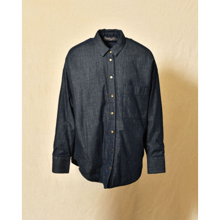 Veste chemise en denim brut Lorena Antoniazzi