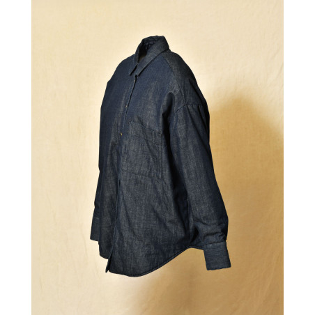 Veste chemise en denim brut Lorena Antoniazzi