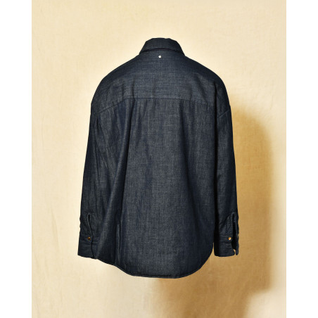 Veste chemise en denim brut Lorena Antoniazzi