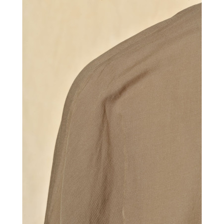 Chemise en lin taupe oversize Front Street