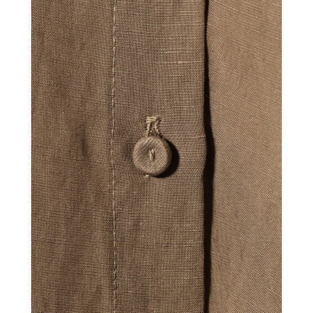 Chemise en lin taupe oversize Front Street