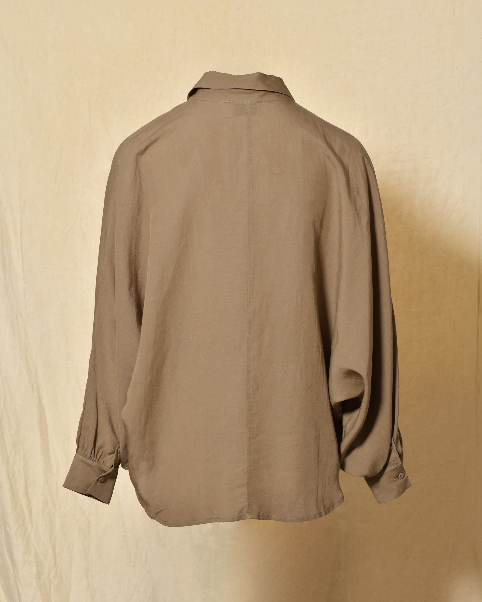Chemise en lin taupe oversize Front Street