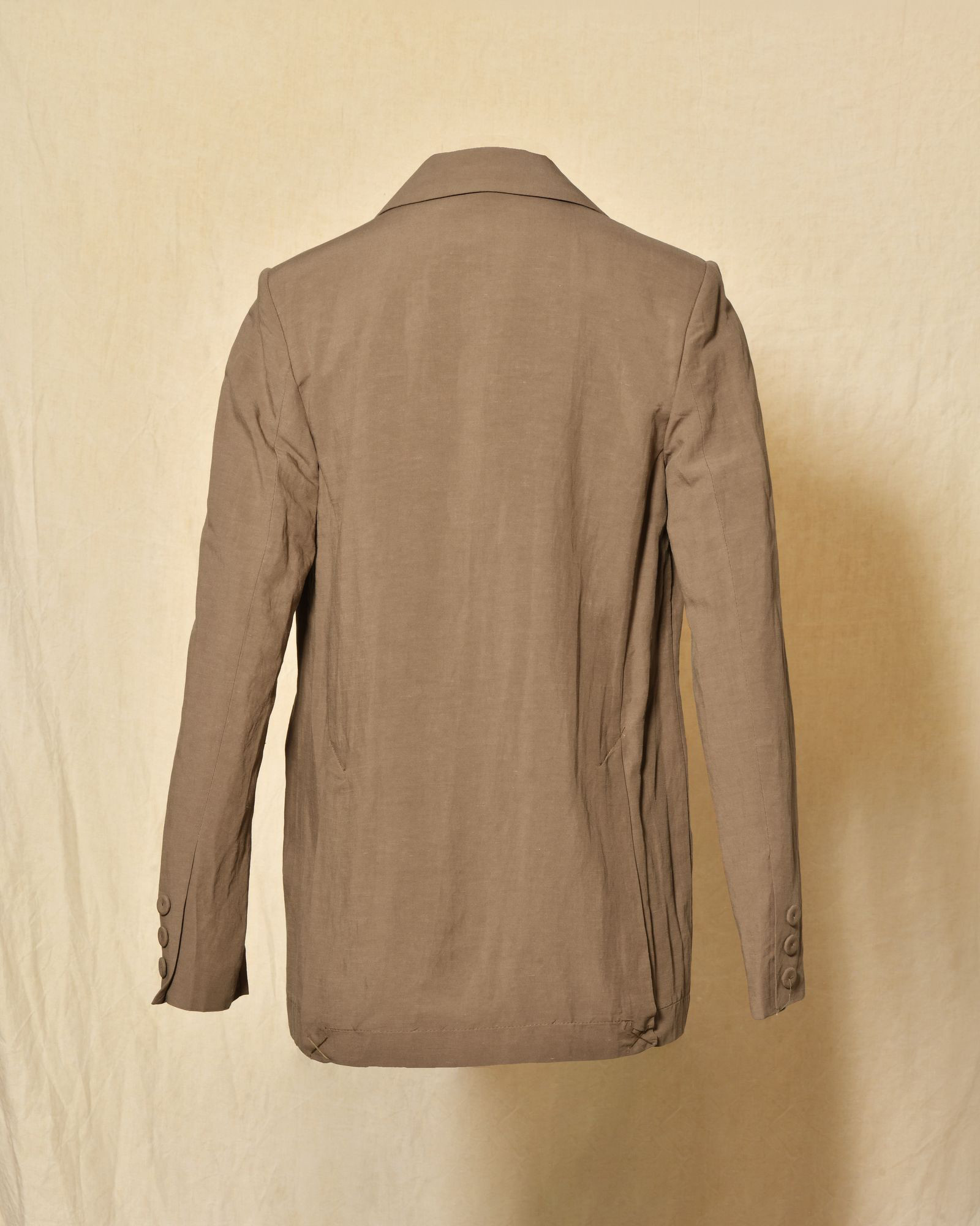 Veste blazer en lin taupe Front Street
