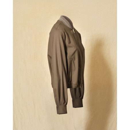 Veste bomber taupe Lorena Antoniazzi