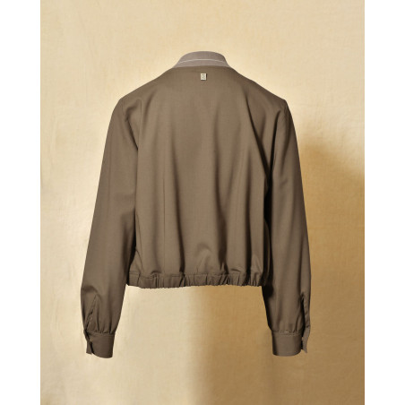 Veste bomber taupe Lorena Antoniazzi