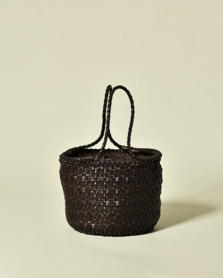 Sac sceau tressé marron Dragon Diffusion