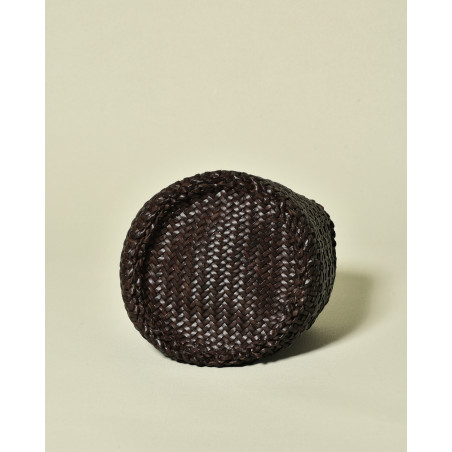Sac sceau tressé marron Dragon Diffusion