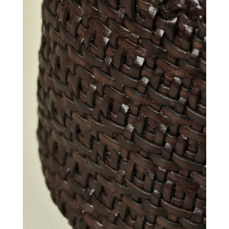 Sac sceau tressé marron Dragon Diffusion