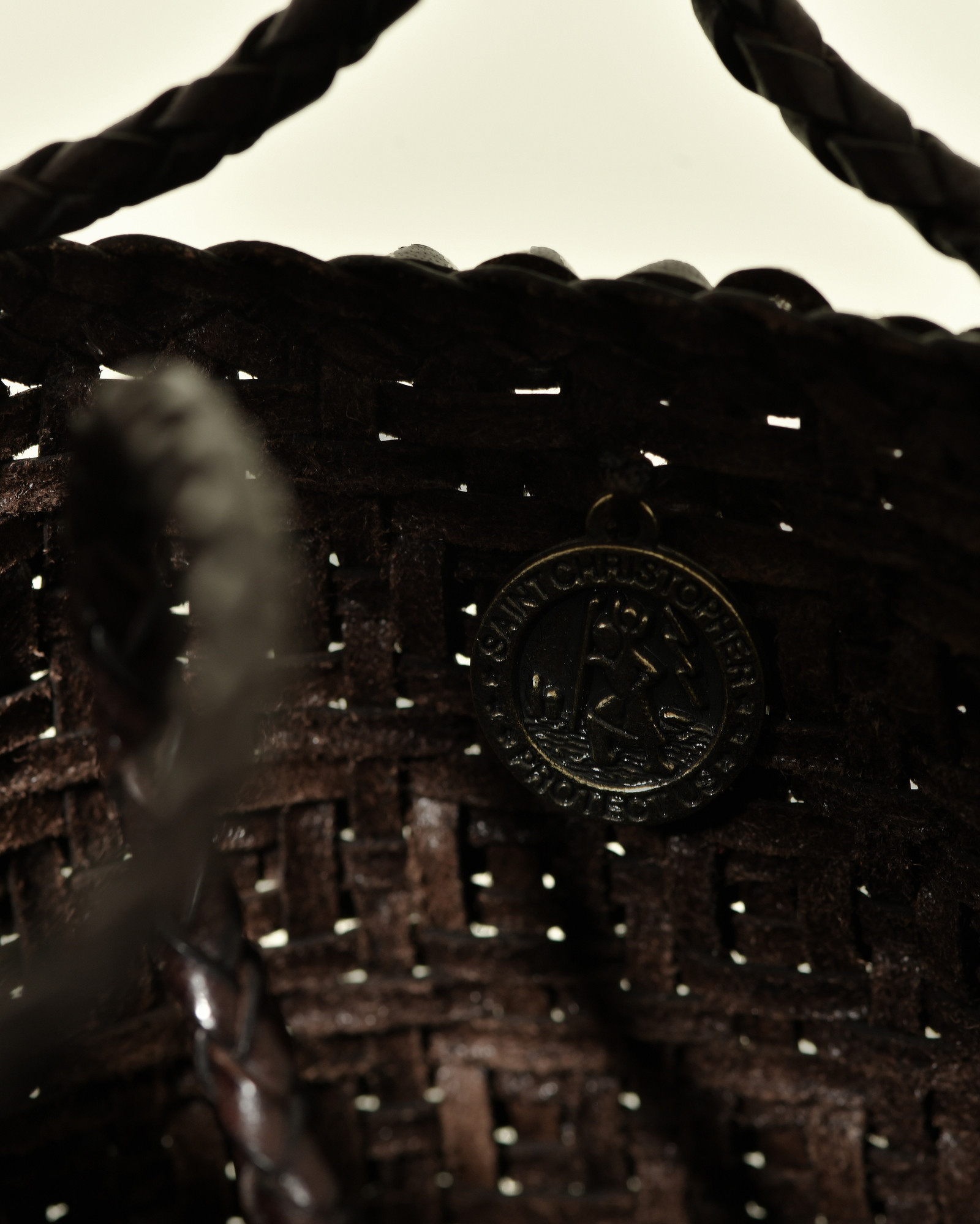 Sac sceau tressé marron Dragon Diffusion