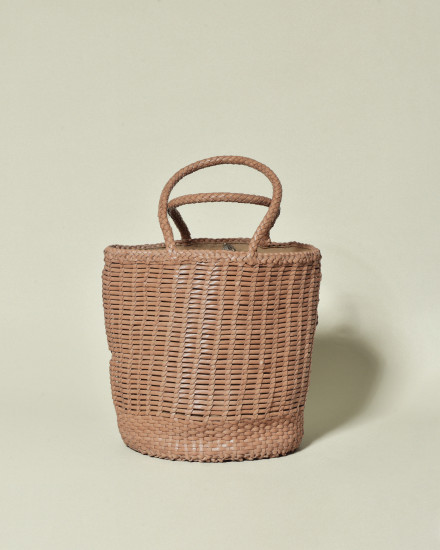 Sac cabas tressé camel Dragon Diffusion