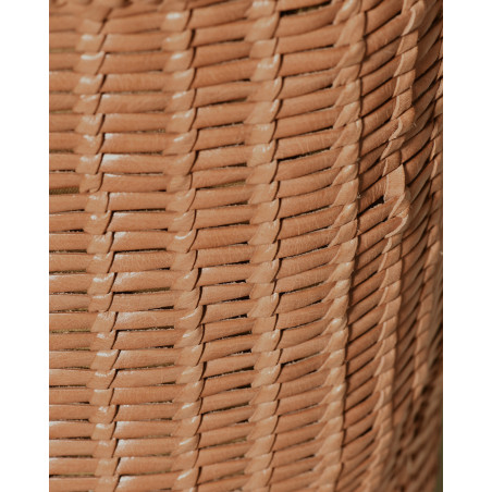 Sac cabas tressé camel Dragon Diffusion