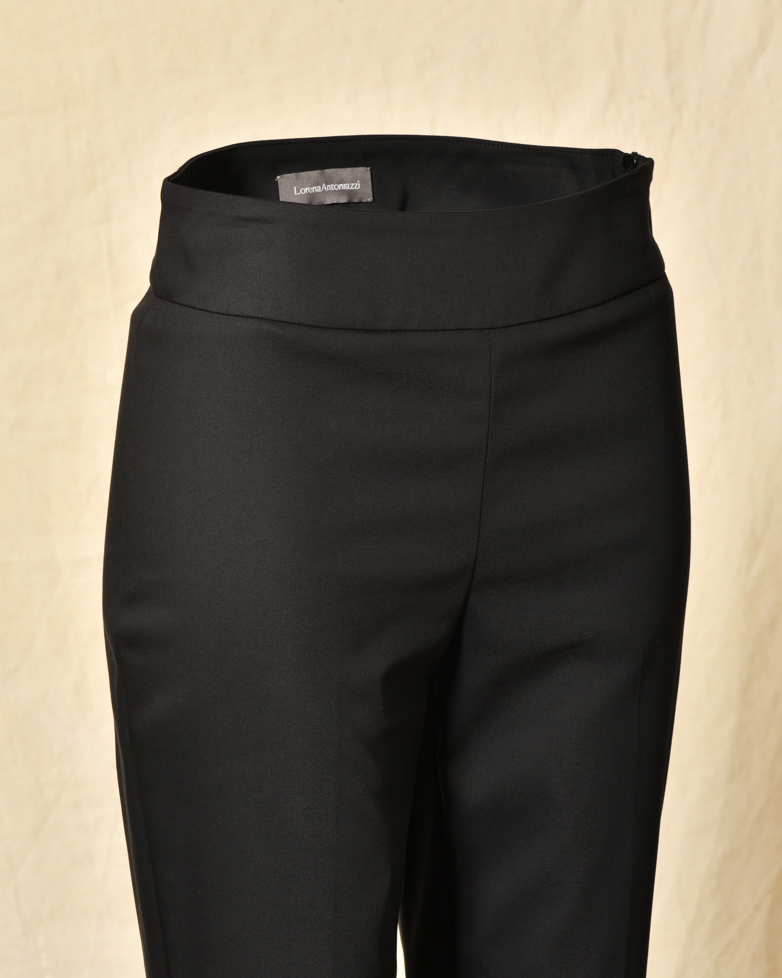 Pantalon slim noir taille haute Lorena Antoniazzi