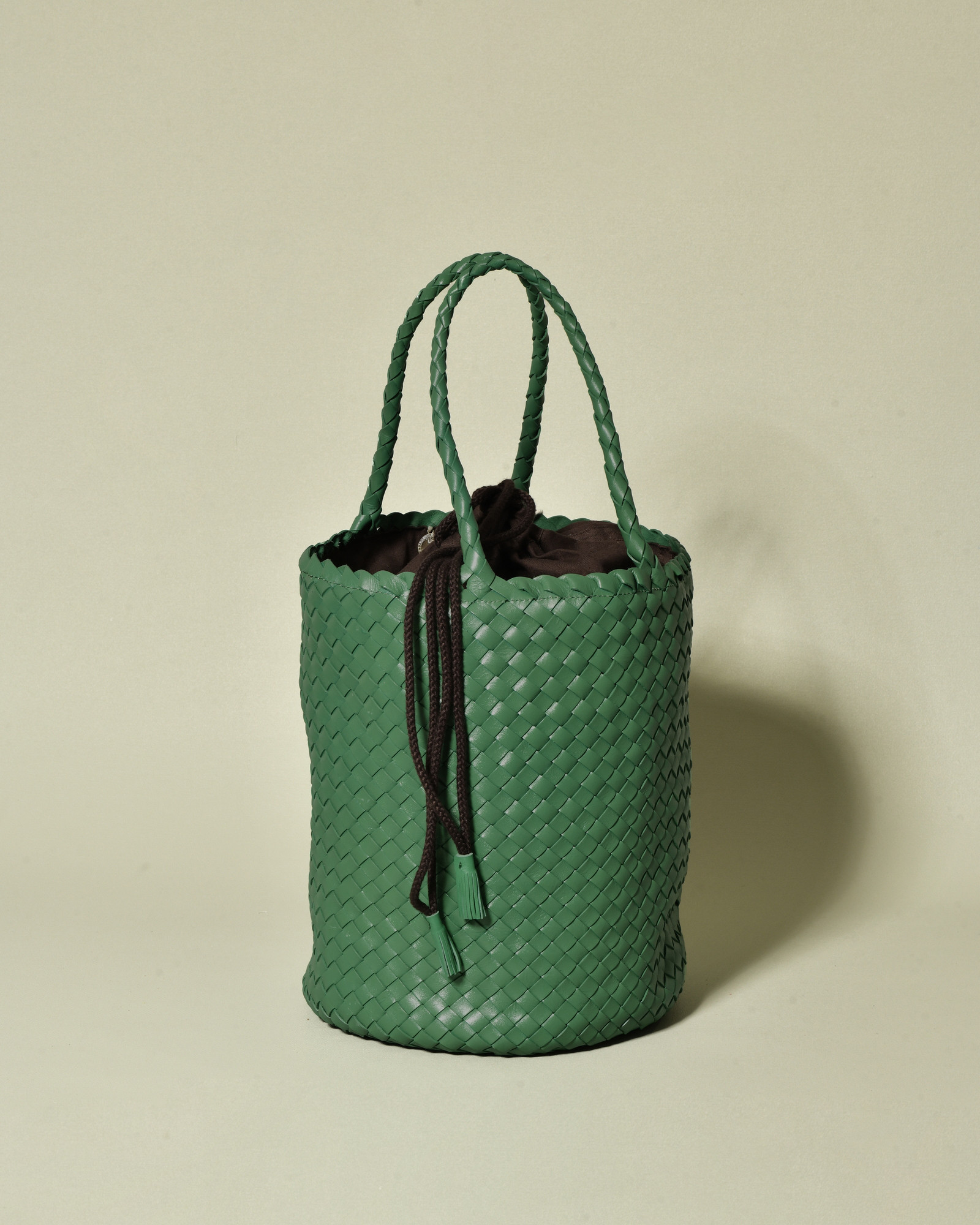 Sac cabas tressé vert Dragon