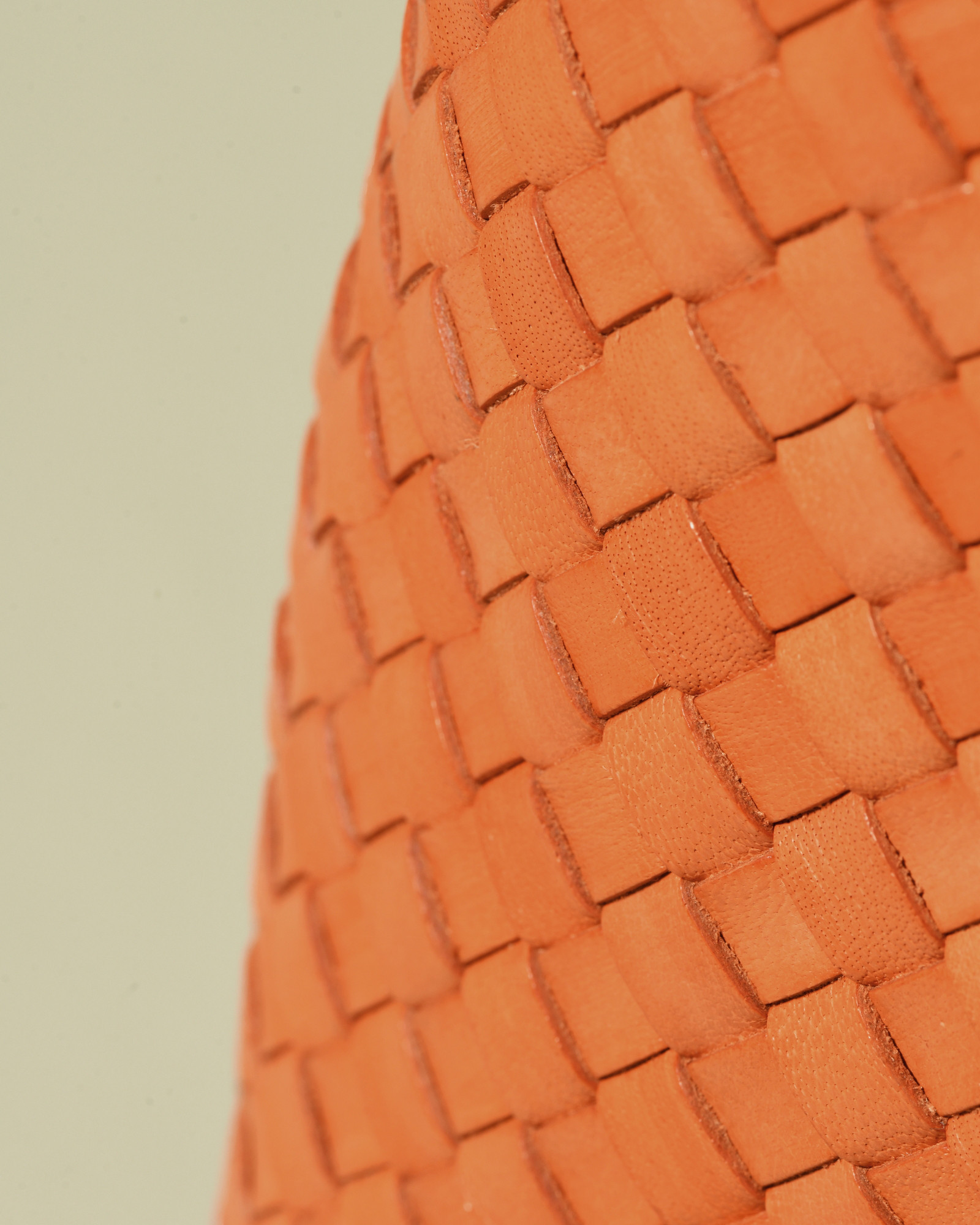 Sac cabas tressé orange Dragon Diffusion