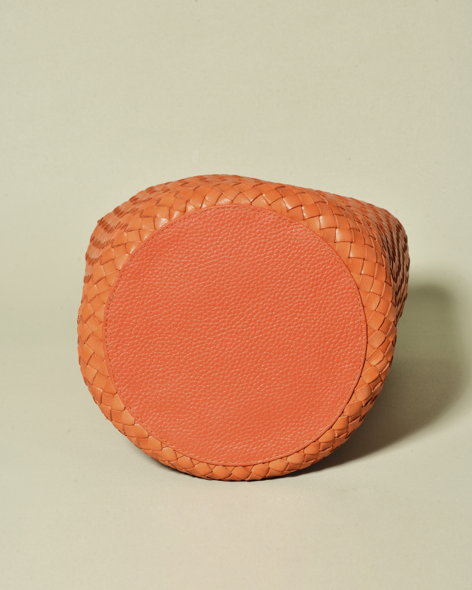 Sac cabas tressé orange Dragon Diffusion