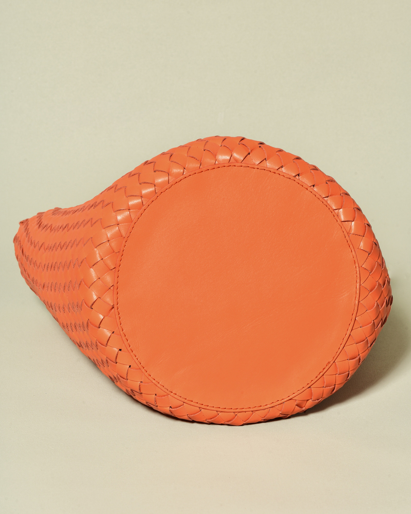 Sac cabas tressé orange foncé Dragon Diffusion