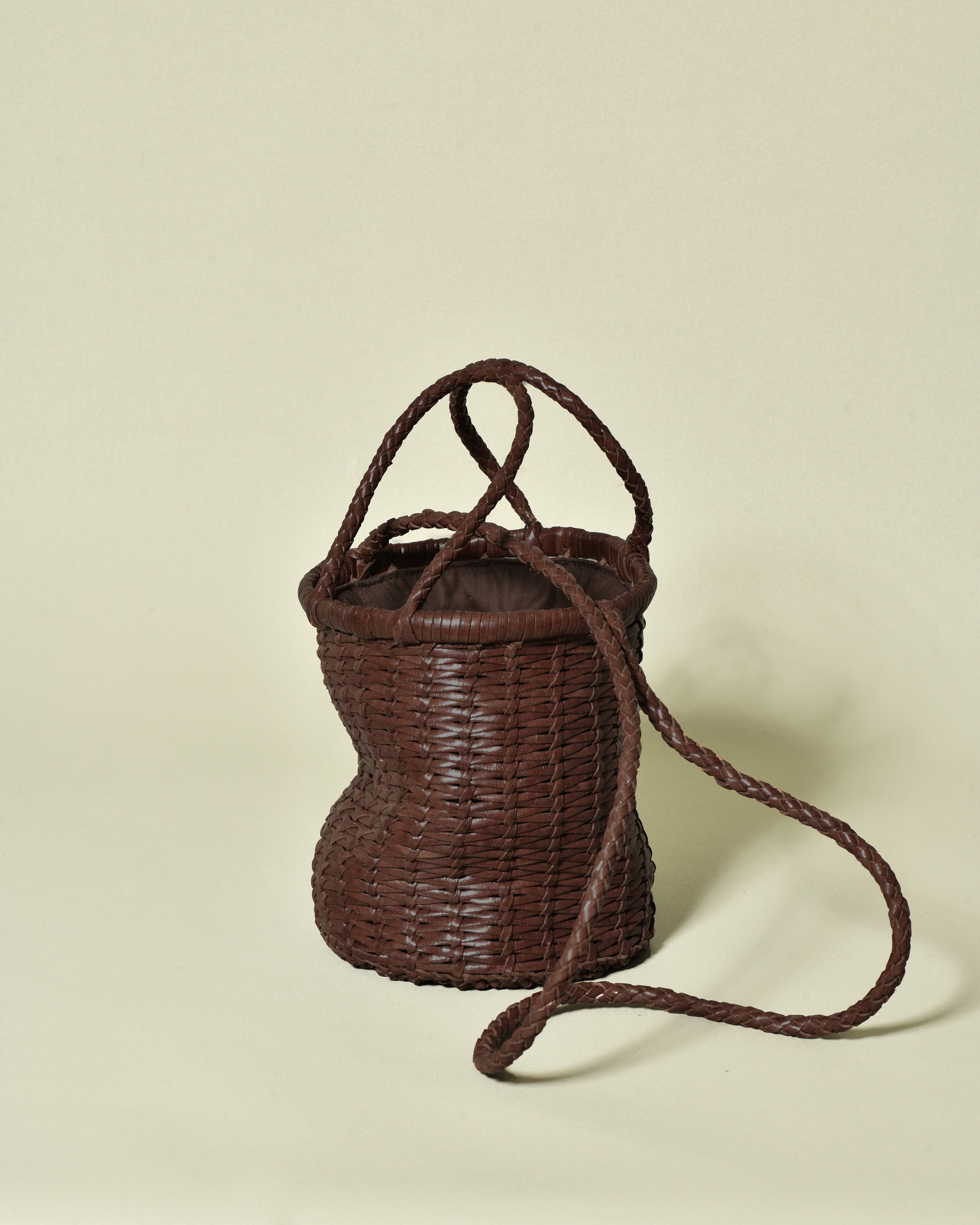 Sac sceau tressé bordeaux à bandoulière Dragon Diffusion