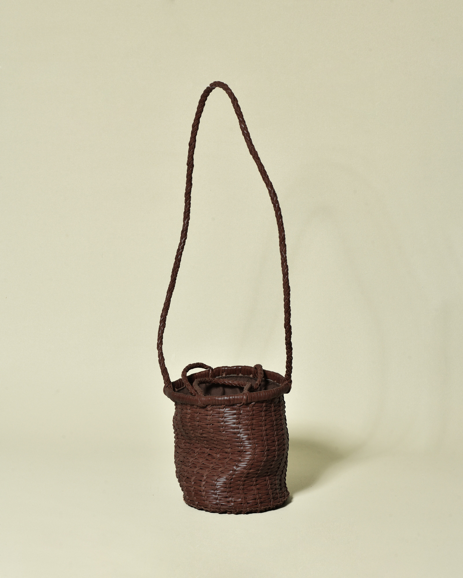 Sac sceau tressé bordeaux à bandoulière Dragon Diffusion