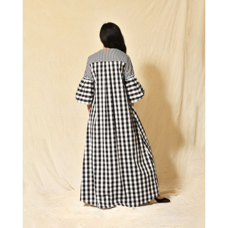 Robe longue à carreaux Front Street