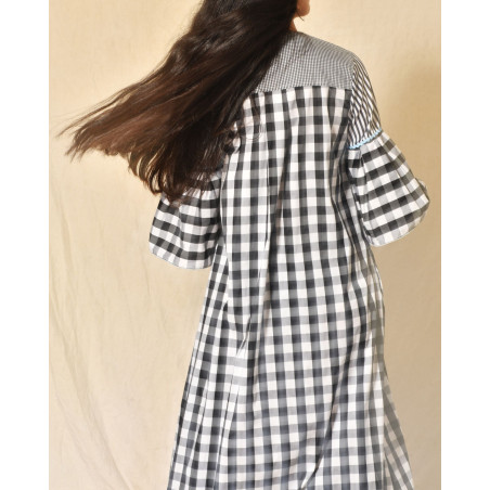 Robe longue à carreaux Front Street