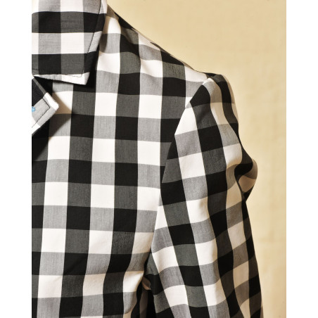Veste à carreaux à poches cœur Front Street