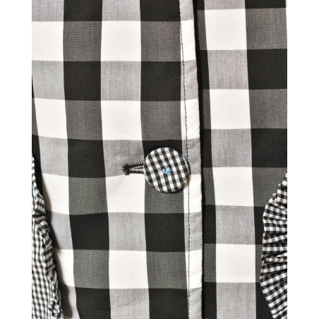 Veste à carreaux à poches cœur Front Street