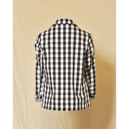Veste à carreaux à poches cœur Front Street