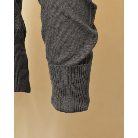 Pull fin en maille gris Emma White