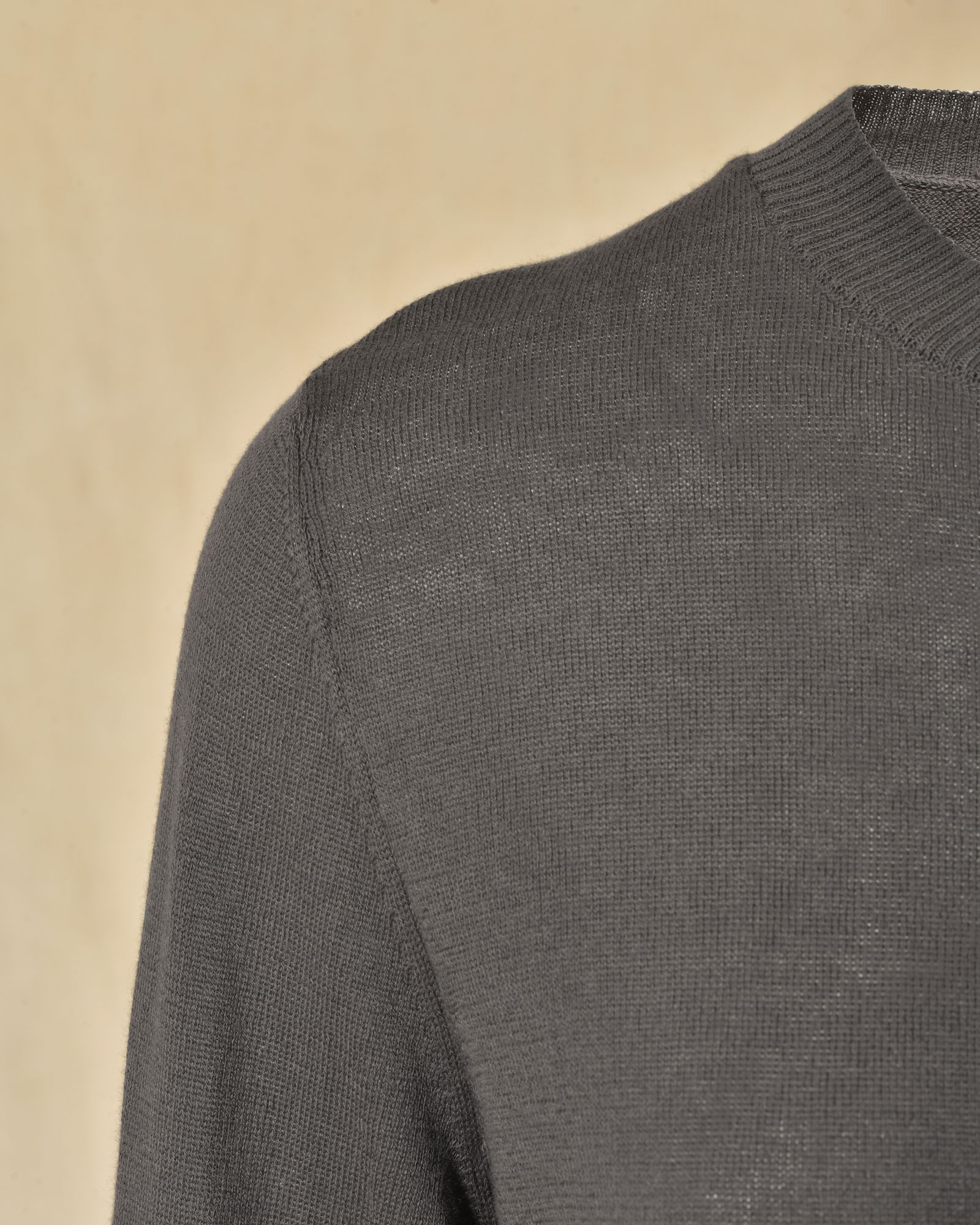 Pull fin en maille gris Emma White